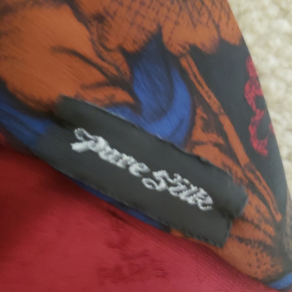 Ysl tie floral print 100% silk - Picture 2 of 6